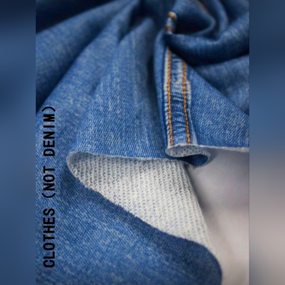 Square Neck Shirred Ruffle Hem Chambray Dress - Shein - Picture 5 of 5
